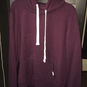 thick maroon hoodie